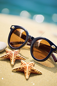 配饰背板背景图片_沙滩太阳镜是完美的夏季配饰