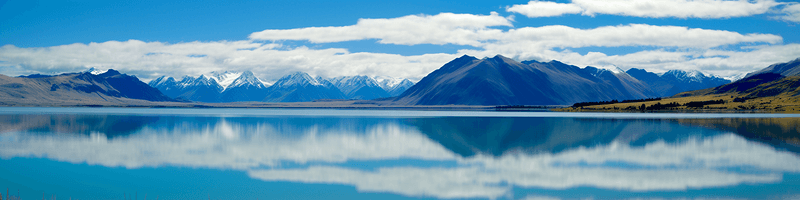 新西兰风景背景图片_美丽的蓝色湖泊，美丽的风景