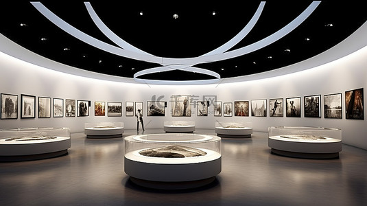 博物馆画廊空间的3D设计