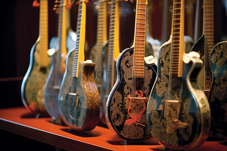 祭坛上展示的日本吉他