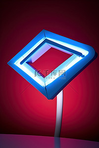 蓝色箭头科技背景图片_电子邮件邮件或带有蓝色箭头的电子邮件标志