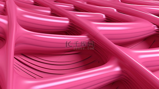 网页设计准备 3d 粉红色抽象背景