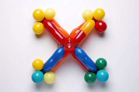 x是由多种颜色的球组成的