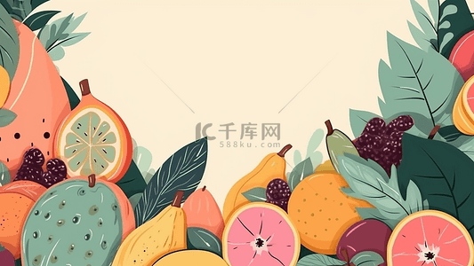 水果生鲜背景海报