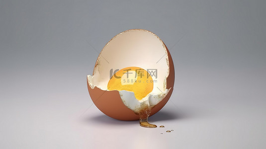 新清背景图片_部分鸡蛋的切片 3D 渲染