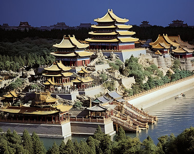 中国皇宫背景图片_令人望而生畏的皇宫