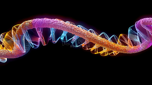 基因细胞背景图片_通过虚拟建模和高科技显微镜，以 3D 方式破译基因突变，探索 DNA 螺旋