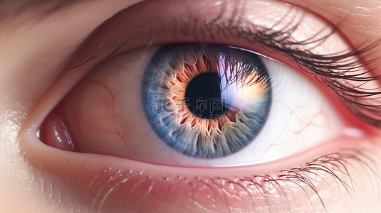 瞳孔缩小的图示，瞳孔缩小是一种无论光照水平如何，瞳孔都会收缩的情况