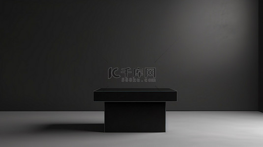 时尚简约的黑色办公桌，简约设计