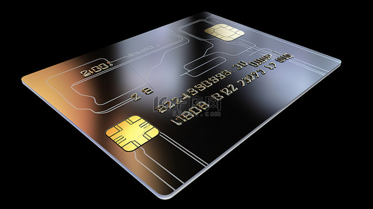 本周推出背景图片_信用卡推出带有剪切路径的 3D 渲染