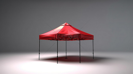 影棚背景背景图片_可折叠帐篷的 3d 渲染