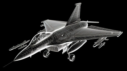军用喷气式战斗机的剪影，令人惊叹的空中力量展示