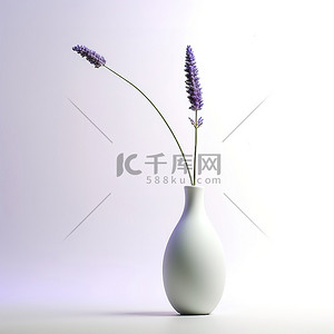 大白色背景图片_场景中的一个大白色花瓶