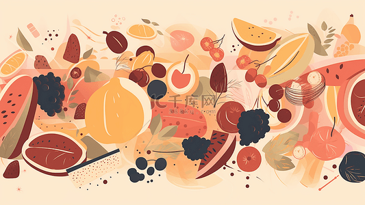 食物背景插画插图