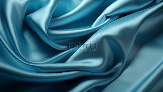 丝绸材质蓝色纹理背景