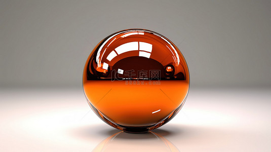 橙色调背景图片_橙色色调的闪闪发光的球体动态 3D 再现