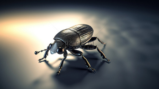 创建黑色昆虫的 3D 模型