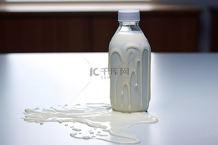 桌上一瓶牛奶