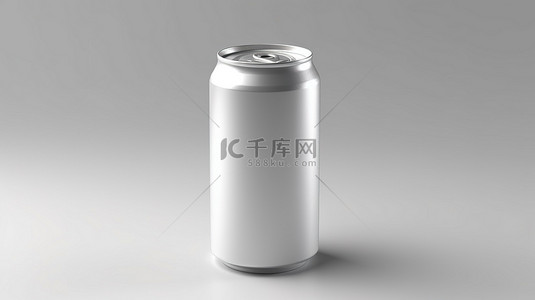 牛奶包装背景图片_微型 3D 概念铝制饮料罐原型