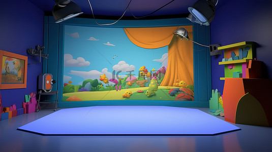儿童虚拟 3D 舞台