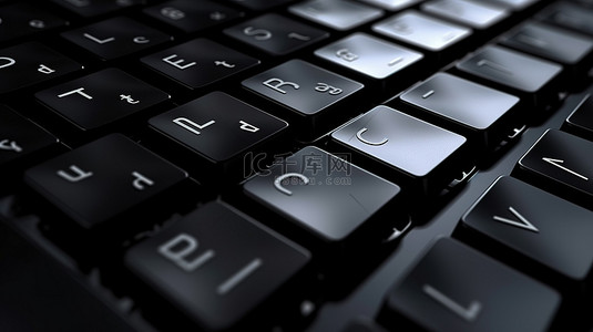 学习组织背景图片_技术和商业概念背景 3d 渲染黑色键盘与有组织的键