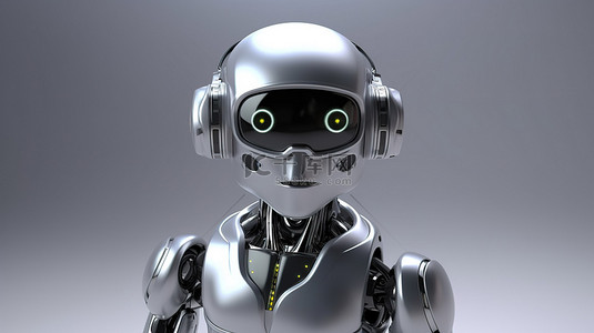 科技背景眼背景图片_3d 渲染中的虚拟现实包覆 android 机器人