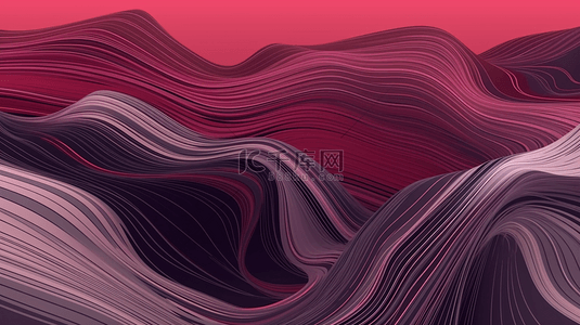 紫色精美背景图片_立体线条红色精美装饰