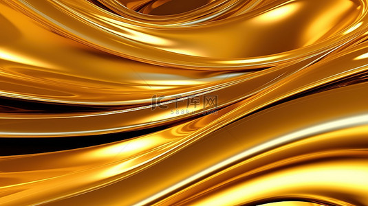 微信首图浅色背景图片_闪闪发光的 3D 渲染金色抽象