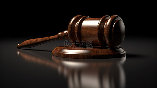 法律锤背景图片_3d 法官木槌正义之锤的前视图