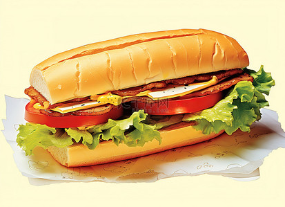 情人餐巾纸背景图片_餐巾纸上有一个三明治