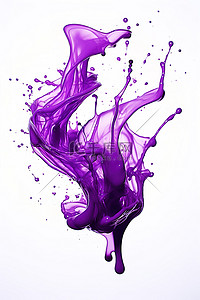 紫色液体从水槽里滴下来