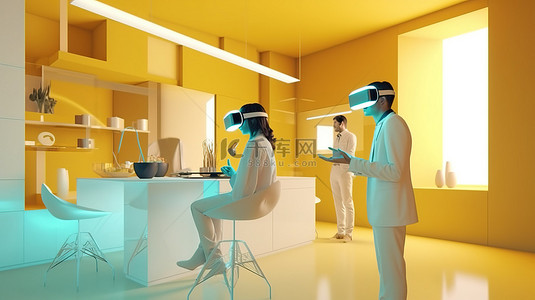 企业客户背景图片_3D VR 眼镜将房地产经纪人客户带入手表设计的世界