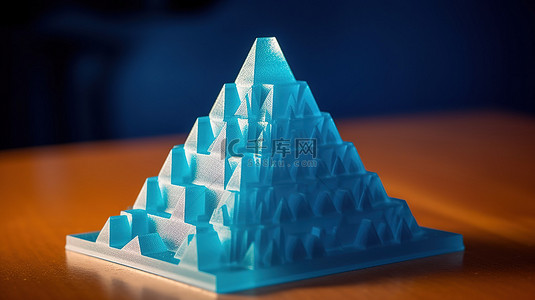 3D打印抽象金字塔模型