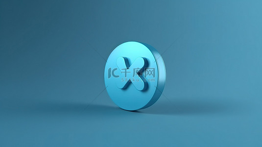 蓝色平面设计背景图片_蓝色背景上圆形医疗图标的概念 3D 渲染，用于医疗保健插图