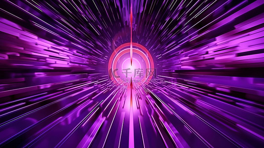 紫色公司背景图片_紫色色调目标的 3D 渲染，带有箭头，在抽象背景上创建线条轨迹