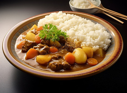 牛肉卷心菜面条背景图片_日式咖喱牛肉的做法