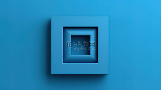 木板蓝色背景图片_时尚的蓝色 3D 框架，用于照片或身份证