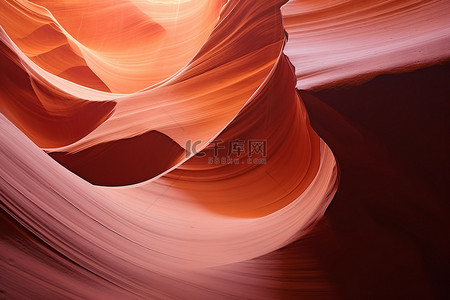 北美旅游背景图片_羚羊峡谷的波浪流动