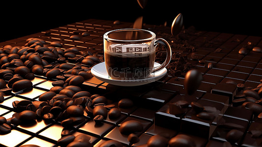 茶水甜点背景图片_咖啡饮品饮料巧克力
