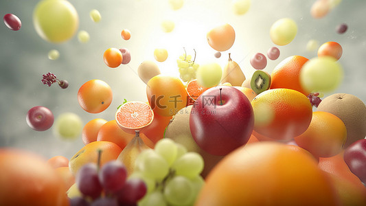 桃子葡萄背景图片_食物新鲜水果葡萄