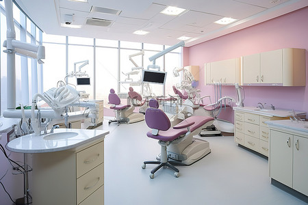牙科诊所背景图片_牙科诊所设有牙科凳