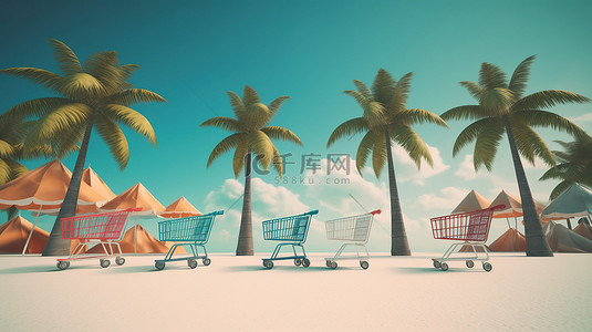 巴哈马在线购物为社交媒体和网站提供令人惊叹的 3D 渲染