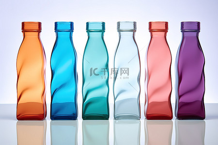 彩色波浪瓶批发设计师玻璃瓶