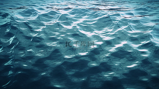 水蓝色透明背景