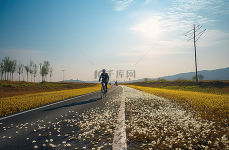 公园的早晨景背景图片_纳奇奥红云骑行自行车之旅