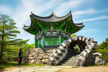 将背景图片_韩国南部的陈先生和王后庄园
