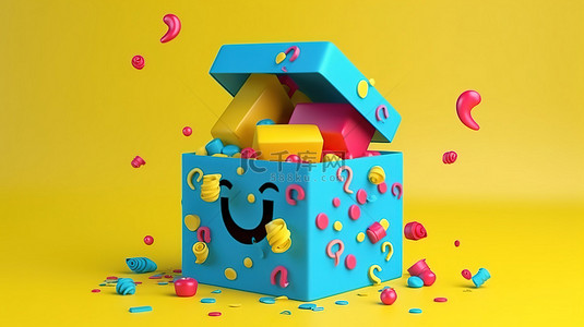 送赠品背景图片_使用 3D 礼品盒庆祝生日或赠品