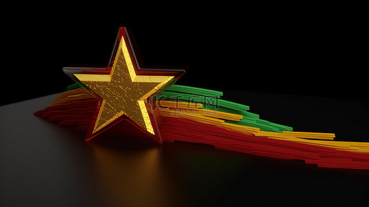 可视化安哥拉恒星加密货币的增长为您的网站提供 3D 渲染