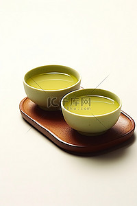 两碗草绿茶