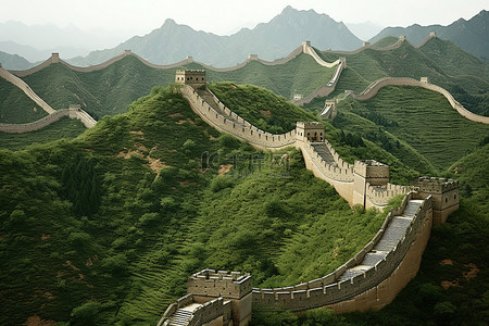 城堡城堡背景图片_中国的长城 中国的长城